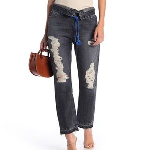 HUDSON Jeans Jessi Relaxed High Waist Distressed